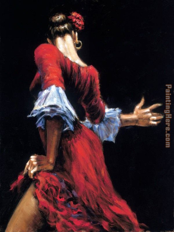 Flamenco Dancer II painting - Fabian Perez Flamenco Dancer II art painting